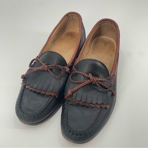 Allen Edmonds Woodstock Loafers 10.5B Black Brown Made In USA Men’s Shoes